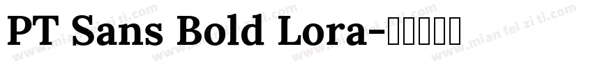 PT Sans Bold Lora字体转换